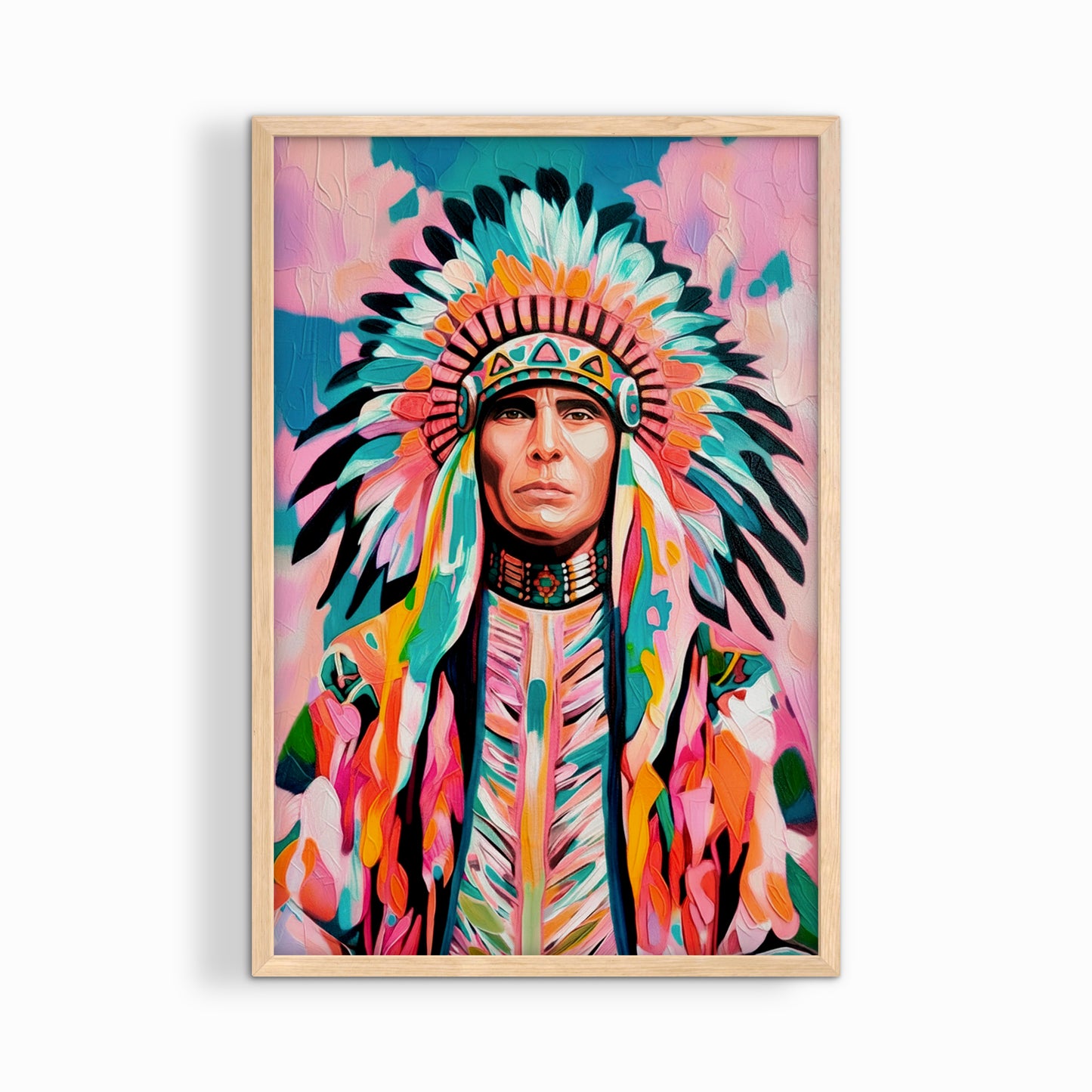 native-american-portrait-natural-wood-frame-southwestern-wall-art