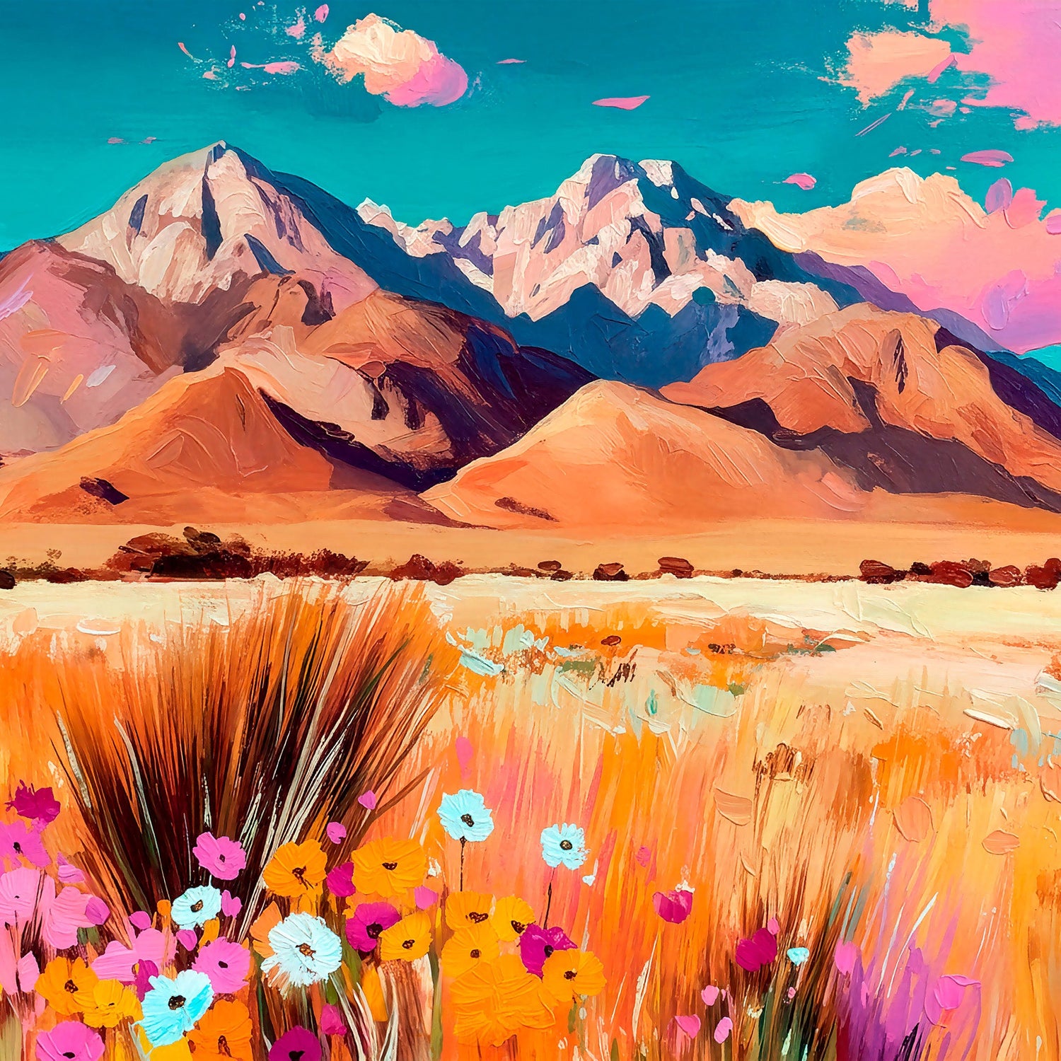 Western landscape wall art inspired by deserts, mountains, and open plains