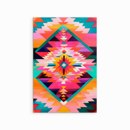 Abstract geometric wall art printed on giclee paper on white background